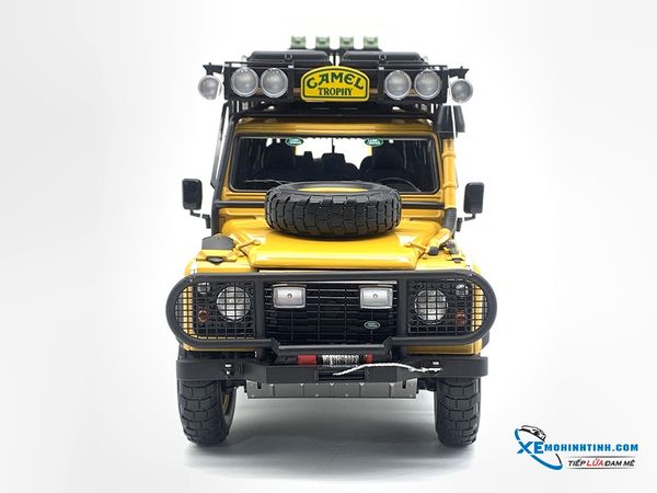 Xe Mô Hình Land Rover Defender 110 '' Camel Trophy '' Edition Almost Real 1:18 ( Vàng )
