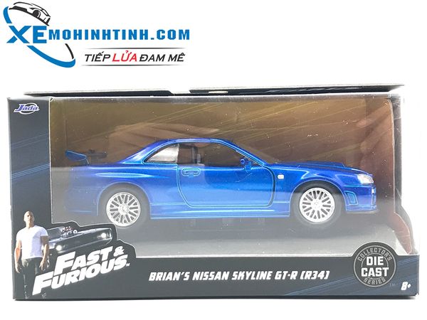 Brian'S Nissan Skyline Gt-R 1:32 (Xanh)