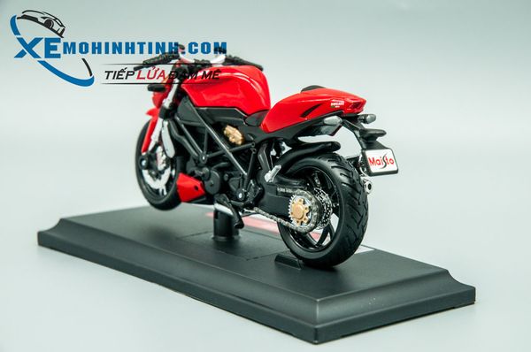 XE MÔ HÌNH DUCATI STREETFIGHTER 1:18 MAISTO (ĐỎ)