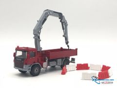 Xe Tải Cẩu 1:50 KDW KDW 1:40 (Đỏ)