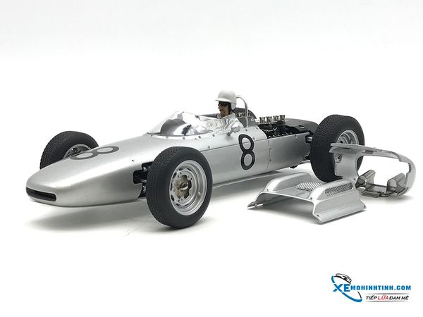 1/18 Porsche 804 Formula 1 1962 #8 JO BONNIER NüRBURGRING 1962 ( Trắng )