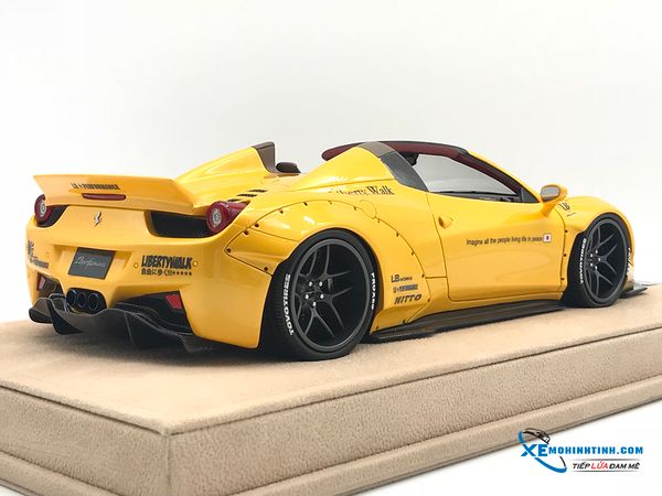 Ferrari 458 LB Roadster Liberty Walk 1:18 (Vàng)