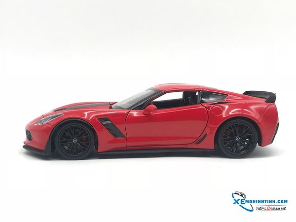 Chevrolet Corvette Z06 2017 1:24 Welly ( Đỏ Tươi )