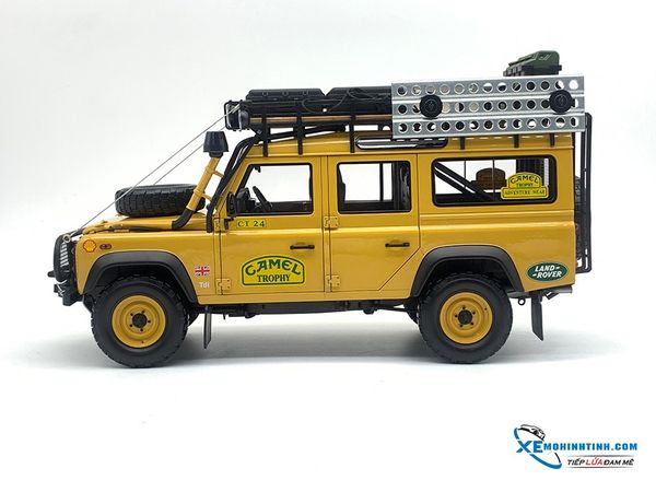 Xe Mô Hình Land Rover Defender 110 '' Camel Trophy '' Edition Almost Real 1:18 ( Vàng )