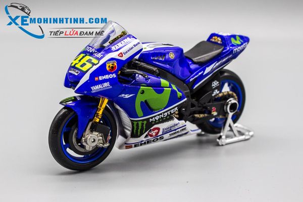 XE MÔ HÌNH YAMAHA NO 46 FACTORY TEAM 2016 1:18 MAISTO (XANH)