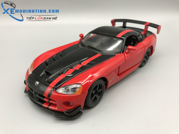 Xe Mô Hình Dodge Viper Srt10 Acr 1:24 Bburago (Đỏ Đen)