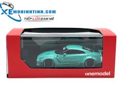 Nissan GTR R35 Liberty Walk 1:43 Onemodel (Xanh)