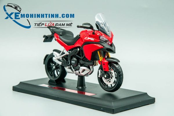 XE MÔ HÌNH DUCATI MULTISTRADA 1200S 1:18 MAISTO (ĐỎ)