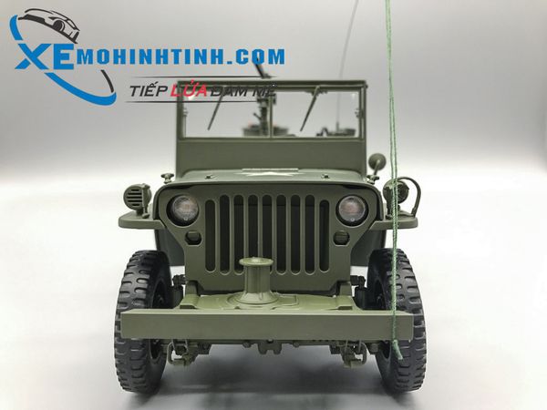 Xe Mô Hình Jeep Willys 1:18 Autoart (Xanh)