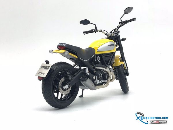 Xe Mô Hình Ducati Csrambler Icon'62 TSM Yellow 1:12