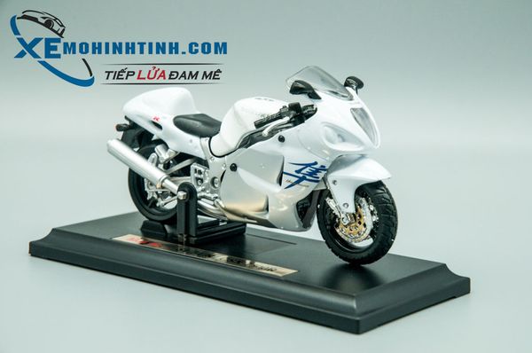 Xe Mô Hình Suzuki Gsx1300R 1:18 Maisto (Trắng)