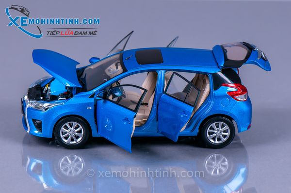 XE MÔ HÌNH TOYOTA YARIS 1:18 PAUDI (XANH DƯƠNG)