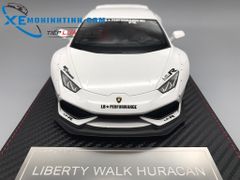 XE MÔ HÌNH LAMBORGHINI HURACAN LIBERTY WALK 1:18 GSMODEL (TRẮNG)