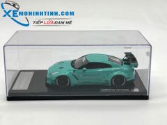 Nissan GTR R35 Liberty Walk 1:43 Onemodel (Xanh)