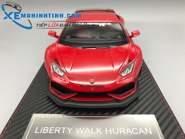 XE MÔ HÌNH LAMBORGHINI HURACAN LIBERTY WALK 1:18 GSMODEL (ĐỎ)