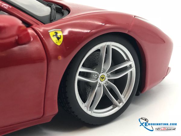 XE MÔ HÌNH FERRARI 488 GTB 1:18 BBURAGO (ĐỎ)