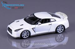 XE MÔ HÌNH NISSAN GTR-R35 1:18 BBURAGO (TRẮNG)