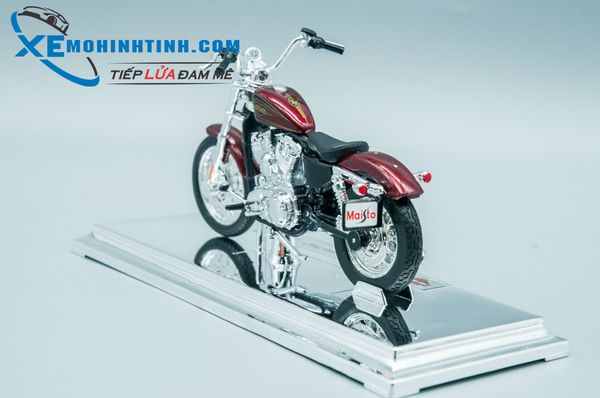 XE MÔ HÌNH HARLEY DAVIDSON 2012 XL 1200V Seventy-Two 1:18 MAISTO (ĐỎ)