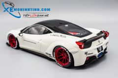 XE MÔ HÌNH FERRARI 458 LB PERFORMANCE 1:18 AGU (TRẮNG)