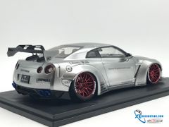 1:18 ONE MODEL NISSAN GTR R35 LB WORKS IN MATTE BLACK LIBERTY WALK ( BẠC CROM )