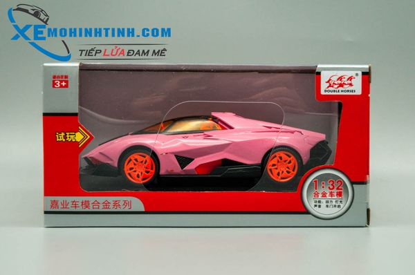 XE MÔ HÌNH LAMBORGHINI EGOISTA 1:32 DOUBLE HORSES (HỒNG)