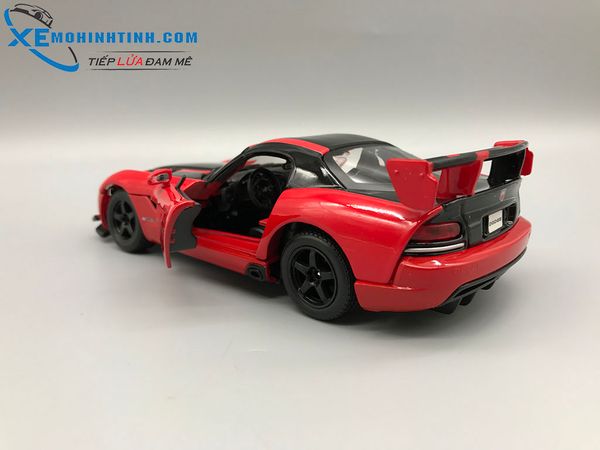 Xe Mô Hình Dodge Viper Srt10 Acr 1:24 Bburago (Đỏ Đen)