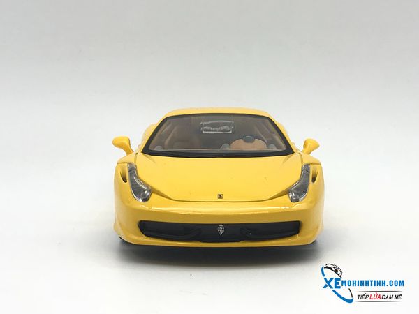 XE MÔ HÌNH FERRARI 458 ITALIA 1:24 BBURAGO (VÀNG)