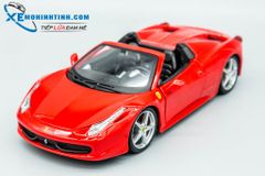 Xe Mô Hình Ferrari 458 Spider 1:24 Bburago (Đỏ)