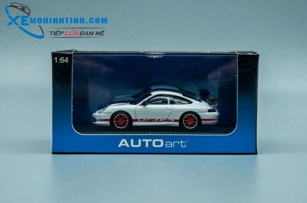 Xe Mô Hình Porsche 911 Gt3 Rs 2004 1:64 Autoart (Trắng Đỏ)