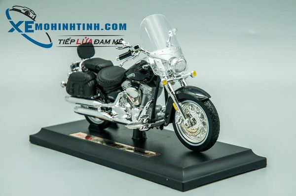 XE MÔ HÌNH YAMAHA ROAD STAR SILVERADO 1:18 MAISTO (ĐEN)