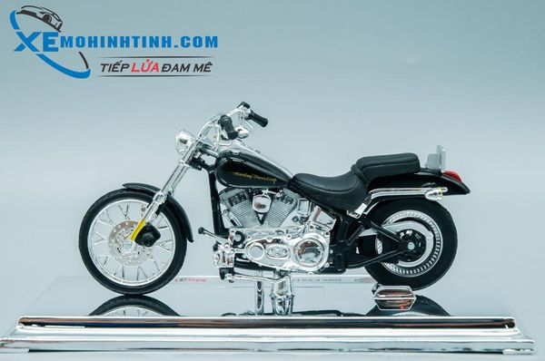 XE MÔ HÌNH HARLEY DAVIDSON 2000 FXSTD Softail Deuce 1:18 MAISTO (ĐEN)