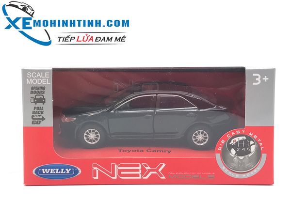 HỘP XE MÔ HÌNH Toyota Camry WELLY 1:36 (Đen)