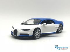 Xe Mô Hình Bugatti Chiron 1:24 Maisto ( Trắng Xanh )