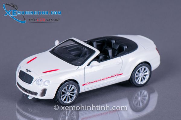 Xe Mô Hình Bentley Continental Mui Trần 1:32 Mz (Trắng)