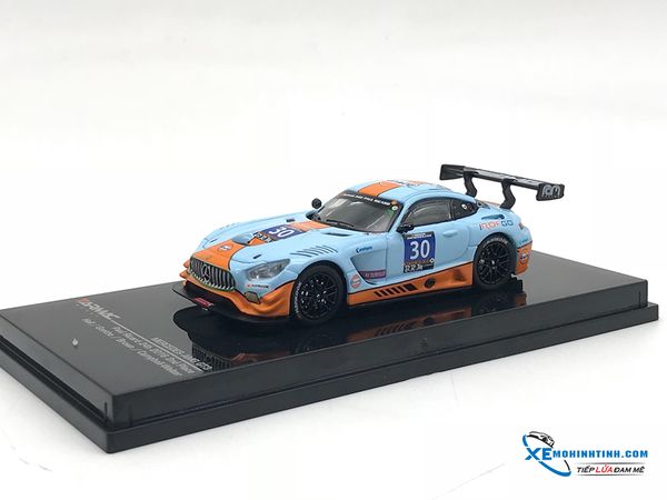 Mercedes-Benz AMG GT3 Paul Ricard 24h 2016 2nd Place #30 Tarmac Works 1:64 (Xanh)