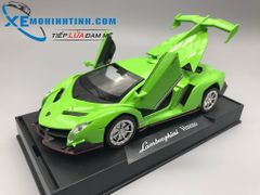 XE MÔ HÌNH LAMBORGHINI VENENO 1:32 DOUBLE HORSES (XANH)