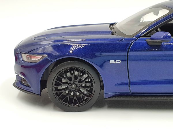 XE MÔ HÌNH FORD MUSTANG GT 2015 1:24 WELLY (XANH)