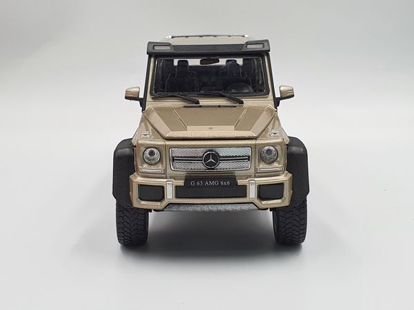 XE MÔ HÌNH MERCEDES BENZ G63 6X6 1:24 WELLY (GOLD)