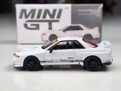 Xe mô hình Nissan Skyline GT-R (R34) V-Spec N1 White RHD 1:64 MiniGT ( Trắng )