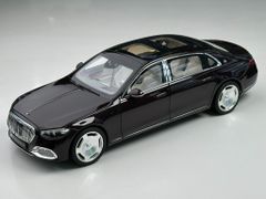 Xe Mô Hình Mercedes-Maybach S-Class 2021 1:18 Norev ( Black Ruby/ Mâm Thường )