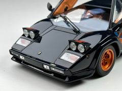 Xe Mô Hình Lamborghini Countach Walter Wolf 3 1/18 Kyosho ( Đen Nội Thất Xanh )