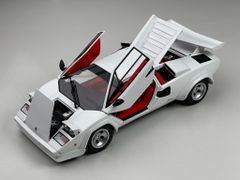 Xe Mô Hình Lamborghini Countach LP500S 1:18 Kyosho ( Trắng Nội Thất Đỏ )