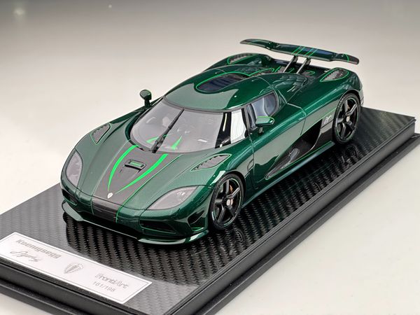 Xe mô hình Koenigsegg Agera S 1:18 FrontiArt ( Green Carbon )