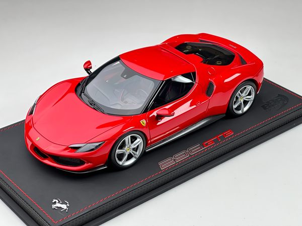 Xe Mô Hình Ferrari 296 Stradale 2019 Rosso Corsa 322 Limited 28 Pcs 1:18 BBR ( Đỏ )