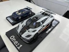 Xe mô hình Koenigsegg One: 1 1:12 FrontiArt ( Silver )