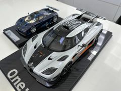 Xe mô hình Koenigsegg One: 1 1:12 FrontiArt ( Silver )