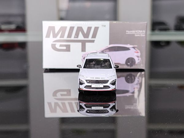 Xe Mô Hình Hyundai KONA N 1:64 MiniGT ( Xanh )