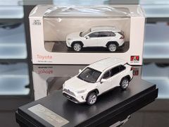 Xe Mô Hình Toyota RAV4 Hybrid 1:64 LCD ( Trắng )