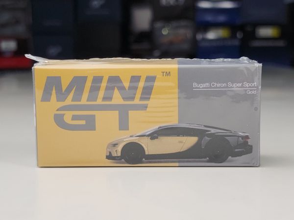 Xe mô hình Bugatti Chiron Super Sport 1:64 MINIGT (Gold)