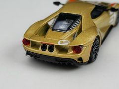 Xe Mô Hình Ford GT Holman Moody Heritage Edition LHD 1:64 MiNiGT ( Vàng Đồng )